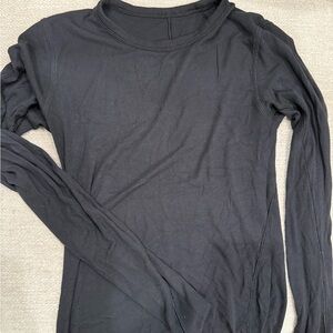 lululemon athletica Charcoal Long Sleeve Top
